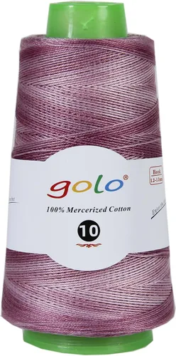 Miniatura 65 de Golo - 3 bolas de hilo de ganchillo tamaño 10, hilo de crochet para tejer a mano 102