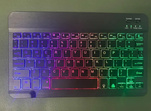 Miniatura 7 de Funda para teclado Galaxy Tab S6 Lite de 10.4 pulgadas 2024/2022/2020, cubierta de teclado Bluetooth magnético desmontable con retroiluminación de 7
