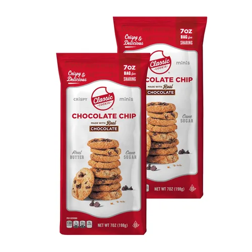 Miniatura 7 de Classic Cookie, Mini galletas crujientes, brownie de chocolate doble de 7 onzas, 2 bolsas