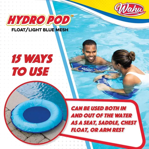 Miniatura 5 de Wahu Hydro Pod - Flotador versátil de piscina con bolsa de transporte, flotador de piscina portátil redondo de 21 pulgadas para adultos y niños a