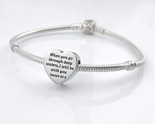 Miniatura 6 de MUERDOU Dije de corazón, pulsera cristiana con versículo bíblico para oración, fe, religiosa, regalos para mujeres
