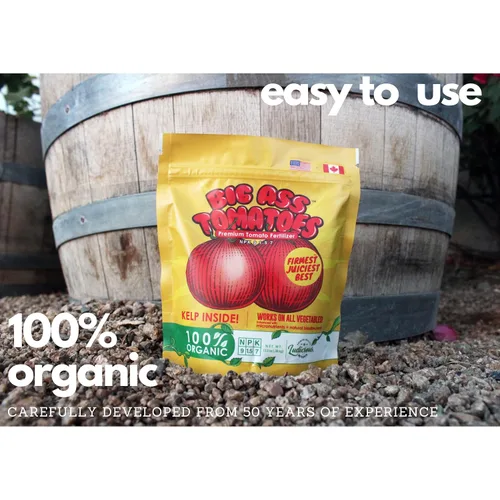 Miniatura 7 de Big A Tomato Fertilizante orgánico prémium con algas marinas de 13.5 onzas para interiores y exteriores, fertilizante para plantas