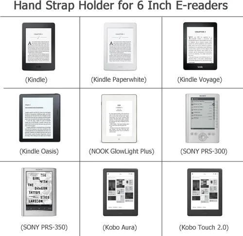 Miniatura 2 de TFY Soporte para correa de mano con poliuretano suave, compatible con lectores electrónicos Kindle, Kindle e-Reader de 6 pulgadas, Paperwhite
