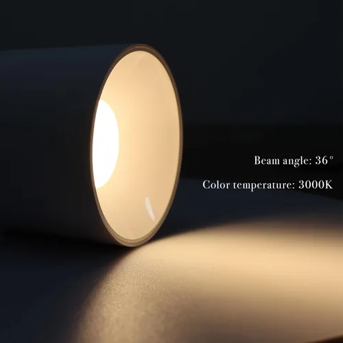 Miniatura 4 de Foco de Techo LED Regulable de Aluminio Blanco de 4.72" Foco Cilíndrico para Interiores Moderno Minimalista Luz Descendente de Acento Enfocada