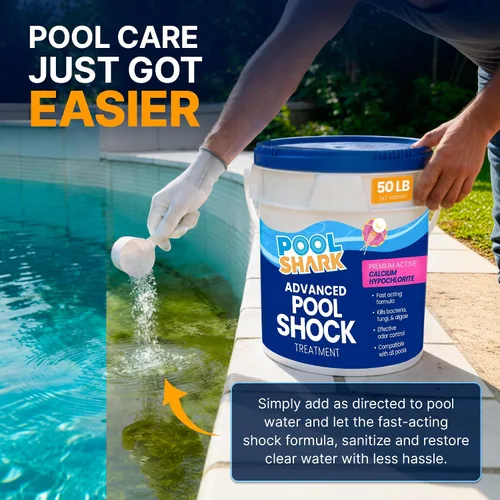 Miniatura 4 de Shock de Piscina de Hipoclorito de Calcio al 68% para Piscinas - Gránulos de Cloro Shock para Piscina de Natación Cubeta de 50 libras - Cloro