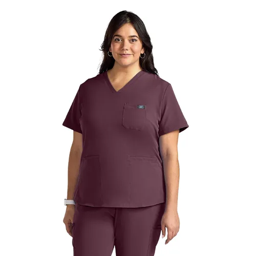Miniatura 13 de ave. Lex - Blusa médica para mujer, estilo túnica, tela elástica en 4 direcciones, cómoda, de fácil cuidado, uniformes médicos para mujer