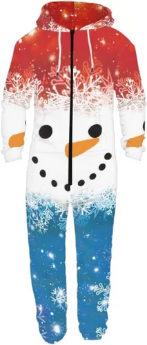 Miniatura 5 de AFPANQZ Enterizo unisex ajustado con capucha para el hogar, pijama con bolsillo frontal con capucha, talla S-4XL