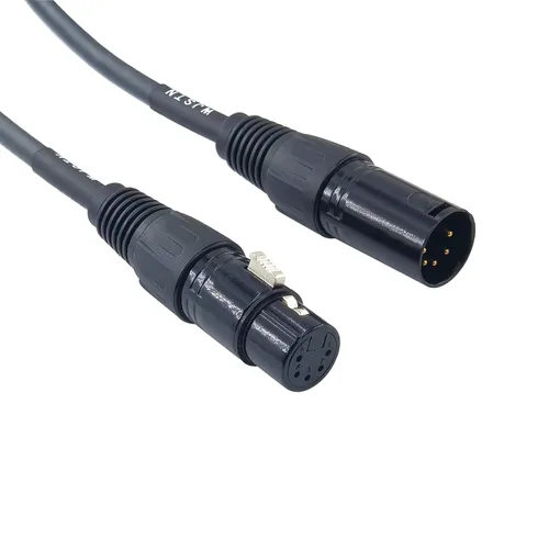 Miniatura 4 de WJSTN Cable XLR DMX-512 macho a hembra XLR Cable Pro Audio Performance y dispositivos de grabación de 3 pies (5 pines macho a XLR 5 pines hembra)