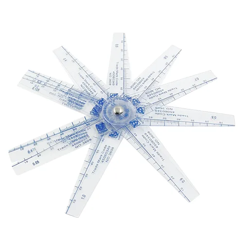 Miniatura 4 de 1 paquete de medidores de plástico de 0.002-0.039 in de grosor, herramientas de medición 13 en 1 para medir el espacio
