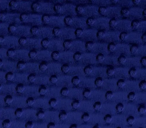 Minky - Puntos de tela para hoyuelos, color azul marino, 60 pulgadas de ancho, vendido por The Yard