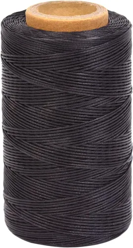 Miniatura 9 de Hilo encerado, 284 yardas, 150D 0.031 in de cuero, hilo encerado para reparación de zapatos, encuadernación, cuero, manualidades, bricolaje (beige)