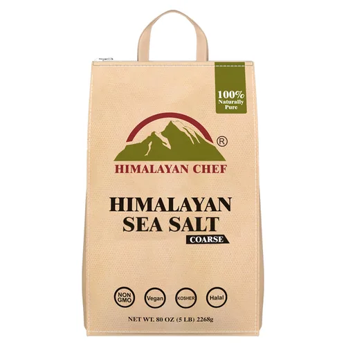 Miniatura 13 de Himalayan Chef - Sal rosa del Himalaya grano grueso, tarro de plástico de 5 libras - Pura, natural, kosher, rica en minerales, ideal para recargas