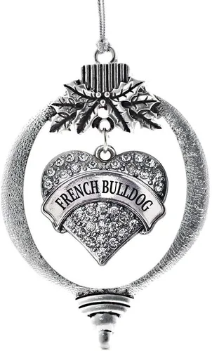 Miniatura 78 de Inspired Silver Adornos festivos de dije de corazón pave de plata con circonitas cúbicas