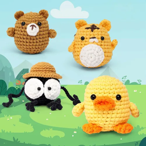 Miniatura 6 de Adeleno Kit de ganchillo para principiantes, kit de ganchillo para principiantes con video tutorial paso a paso, tarjetas ilustradas más