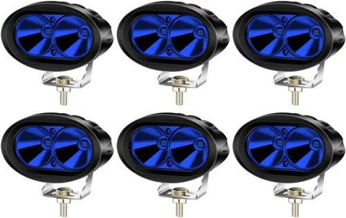 Miniatura 10 de Luz azul de la seguridad de la carretilla elevadora 8PCS de 20W LED, luz de advertencia de seguridad de la carretilla elevadora de Warehouse Luces