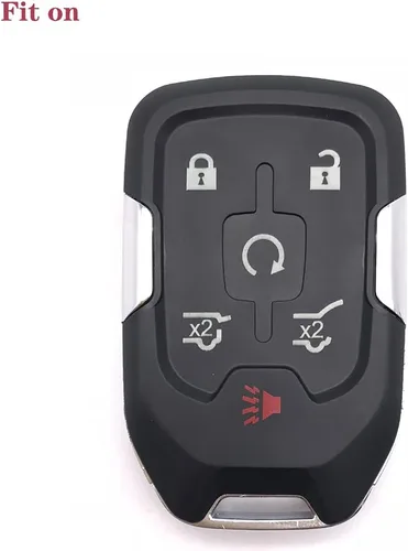 Miniatura 2 de Funda de repuesto para llavero de 6 botones para Chevrolet Chevy Suburban Tahoe GMC Yukon 2014 2015 2016 2017 (2 unidades)