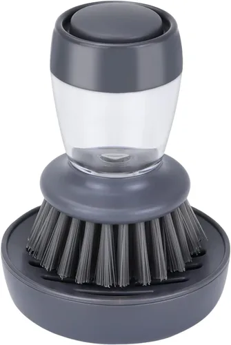 DAPOWER Cepillo para platos con dispensador de jabón, cepillo de fregado de cocina para platos, ollas, sartenes, limpieza de fregadero, fregador de