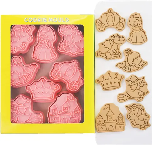 Miniatura 24 de 8 Piezas Moldes de Galletas de la Estatua de la Libertad para Hornear Moldes de Galletas, Prensa Torre Eiffel, Juego de Moldes de Galletas