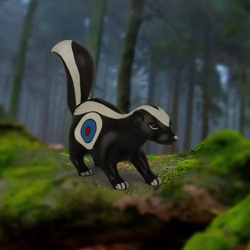 Miniatura 3 de Tiro con arco objetivos 3D Skunk dos núcleos laterales Shooter Animal para práctica de objetivos en interiores y exteriores