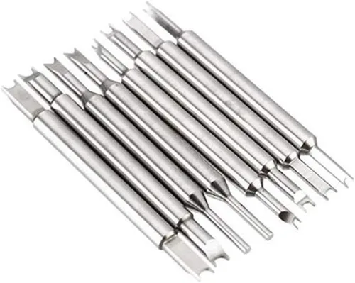 Miniatura 7 de Herramienta de reparación de barra de resorte de reloj - Kit de herramientas de barra de resorte Reloj Pin Correa Eliminación de banda (plata)
