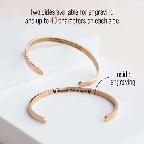 Miniatura 2 de MIAMIA Pulseras personalizadas para mujer, brazalete con mantra inspirador grabado, regalos para mujeres, niñas y parejas, joyería de fecha, nombre