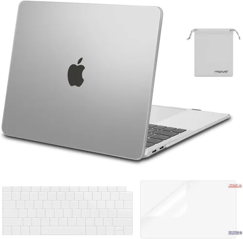 Miniatura 37 de MOSISO - Funda rígida y de plástico compatible con MacBook Air de 13 pulgadas versión 2022, 2021-2018, A2337 M1 A2179 A1932; con cubierta