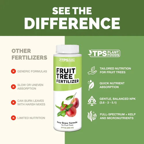 Miniatura 4 de Fertilizante para árboles frutales: alimento líquido para plantas para todos los árboles frutales, apoya flores pesadas, cosechas más grandes