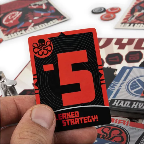 Miniatura 4 de Marvel, Hail Hydra Superhero Juego de mesa Black Panther Hulk Capitán América, calavera roja, viuda negra, Spiderman, para adultos y adolescentes a