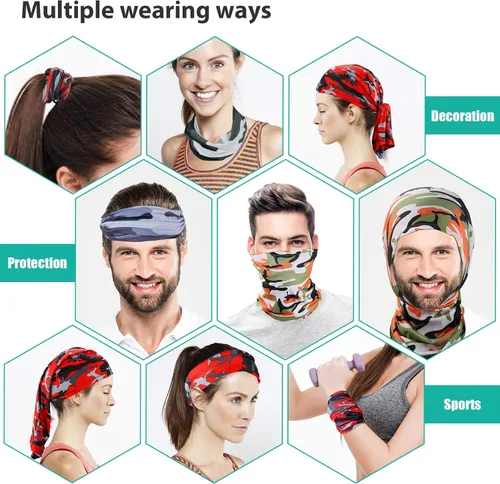Miniatura 5 de Sun UV Protection Face Mask Cooling Neck Gaiter Balaclava Bandana Scarf