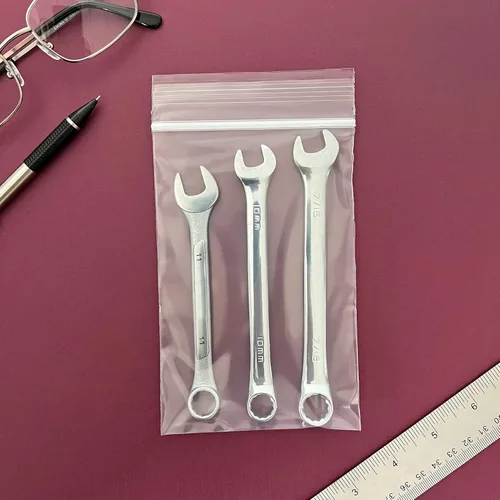 Miniatura 4 de Plymor Bolsas de plástico resistentes reutilizables con cierre de 4 x 6 pulgadas 4 Mil