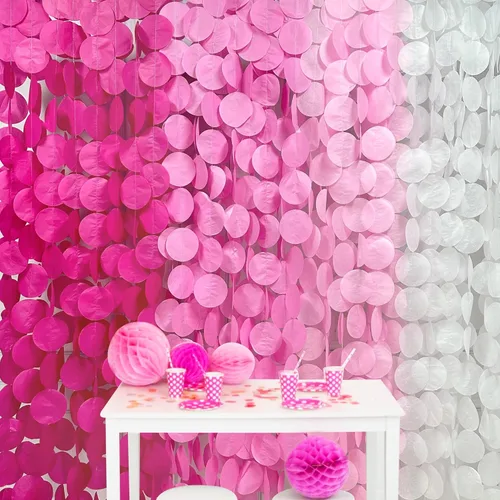 Miniatura 34 de Decoración para fiestas: telón de fondo amarillo degradado y papel de seda para cumpleaños, baby shower y más