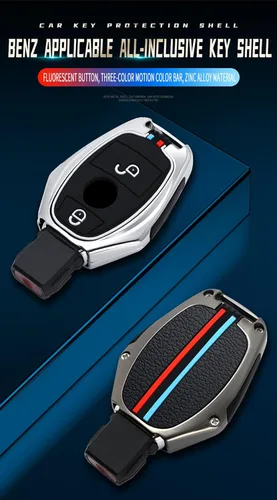 Miniatura 2 de ontto Funda para llavero para Mercedes-Benz Clase B C E S G M V Clase CLA