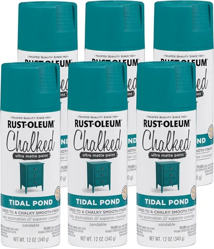Miniatura 10 de Rust-Oleum - Pintura a la tiza en aerosol ultramate de 12 onzas (paquete de 1), color carbón, 302590