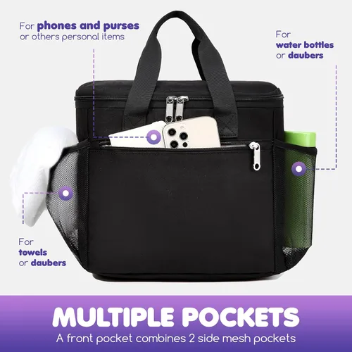 Miniatura 3 de Bolsa de bingo para Bingo Daubers Puntos Marcadores Dotters Dabbers Dobbers Bingo Dauber Bolsa para suministros de bingo Accesorios Equipos Bolsas