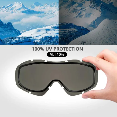 Miniatura 124 de OutdoorMaster OTG Gafas de esquí – Gafas sobre lentes para esquí y snowboard para hombres, mujeres y jóvenes – 100% de protección UV A1-vlt 46%
