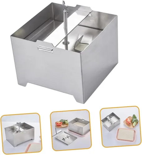 Miniatura 7 de Zerodeko Moldes hechos en casa con práctica herramienta trituradora de cocina de plástico tofu prensa de presión inoxidable prensado de queso
