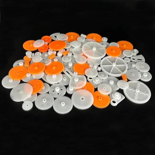 Miniatura 7 de 72PCS Engranajes de motor pequeños Engranajes de plástico para motor RC Modelo de coche Juguete DIY Helicóptero RC Toy Gear Reemplazo Módulo 0.5