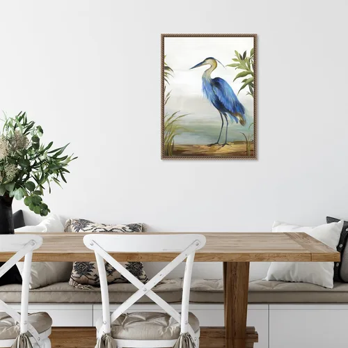Miniatura 6 de Amanti Art Lienzo enmarcado para pared, 24 x 18 pulgadas, garza azul de Aimee Wilson, lienzo enmarcado para pared, obras de arte de animales