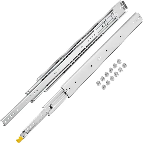 VEVOR Diapositivas de Cajón, 1 Par de Diapositivas de Cajón de 102cm con Bloqueo, Capacidad de Carga de 227kg, Guías de Cajón con Rodamiento de