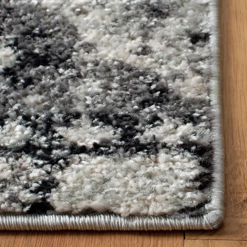 Miniatura 3 de SAFAVIEH Madison Collection - Alfombra decorativa de 2 pies 3 pulgadas x 4 pies, color carbón y gris, diseño bohemio chic, no desprende pelusa