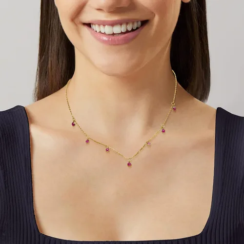 Miniatura 2 de RS Pure by Ross-Simons - Collar de estación de rubí con bisel de 1.40 quilates en oro amarillo de 14 quilates, 18 pulgadas, Gema, Rubí