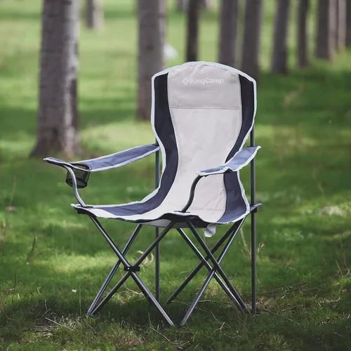 Miniatura 6 de KingCamp Silla de camping ligera para exteriores, sillas plegables para exteriores, sillas para adultos, silla cuádruple portátil al aire libre