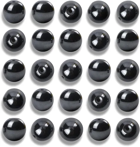 Miniatura 40 de 100 cuentas de jade birmano liso natural de 0.236 pulgadas (0.236 in), cuentas redondas sueltas de piedras preciosas para fabricación de joyas