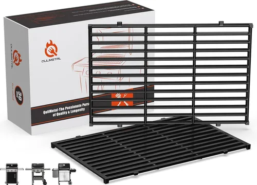Miniatura 26 de QuliMetal Rejillas de parrilla de 47.6 cm y 9 mm para Weber Genesis II, piezas de parrilla para Weber Genesis II LX 300 Series, Genesis II E y S 310