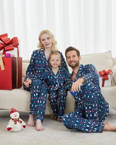 Miniatura 3 de DAUGHTER QUEEN Pijamas de Navidad para la familia, niños de 6 a 15 años, tallas de adultos S-XXL