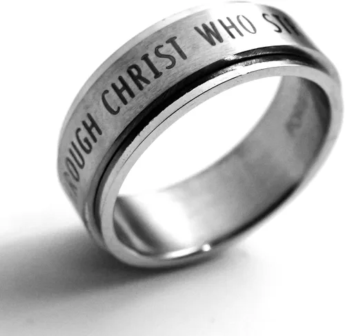 Miniatura 4 de Philippians 413 I Can Do All Things Through Christ Spinner Ring