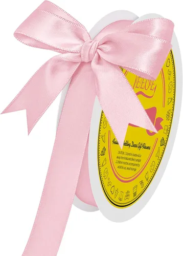 Miniatura 42 de Cinta de satén blanca antigua de doble cara de 1-1/2 pulgadas x 50 yardas, cinta de poliéster para envolver regalos, día de San Valentín, bodas