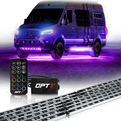 Miniatura 10 de Juego de luces LED para debajo del auto Aura OPT7 en todos los colores. Matriz, CAR