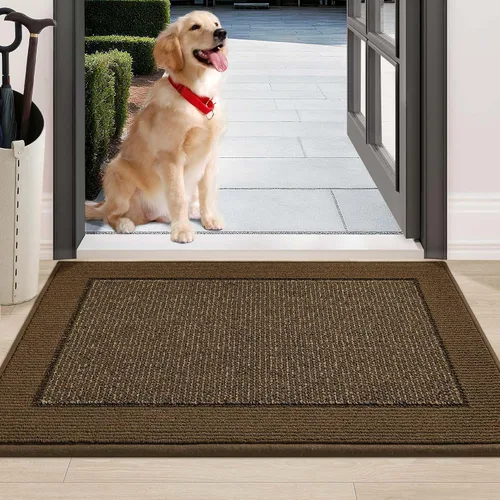 Miniatura 29 de BEQHAUSE Tapete para puerta interior de 20 x 32 pulgadas, tapete antideslizante para entrada, lavable, resistente a la suciedad, tapete