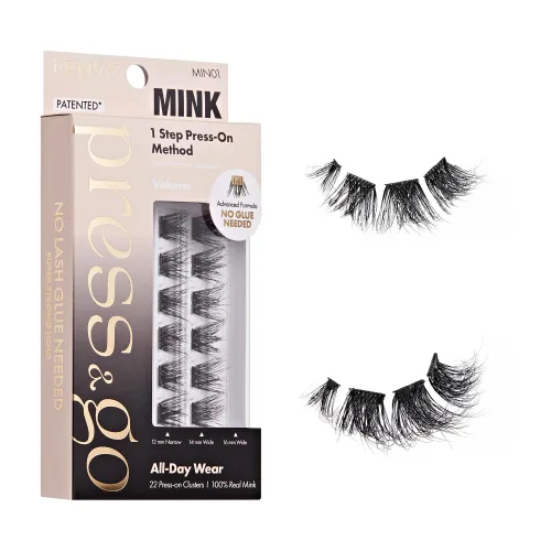 Miniatura 22 de i-ENVY - Pestañas autoadhesivas Press&Go, no necesitan pegamento, pestañas postizas de fácil aplicación, pestañas a presión de 1 paso, sin daños ni